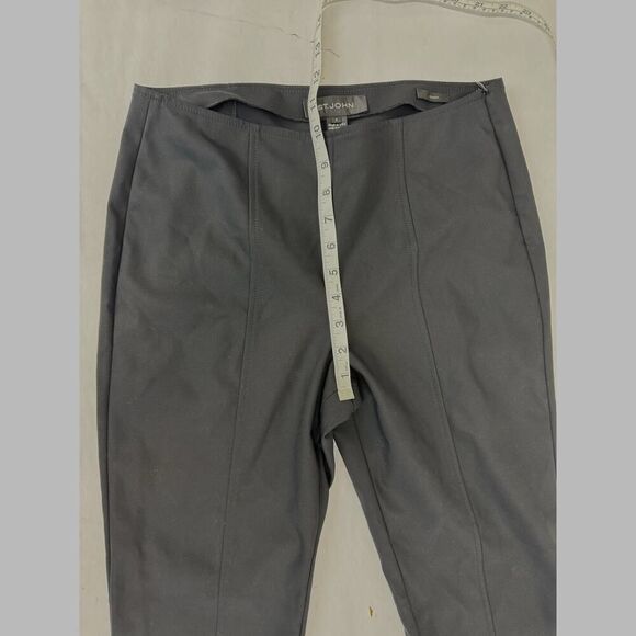 NWOT St. John Emma Black Dress Tailored Pant Compression MSRP 595 Flare - Size 4 - Picture 9 of 9